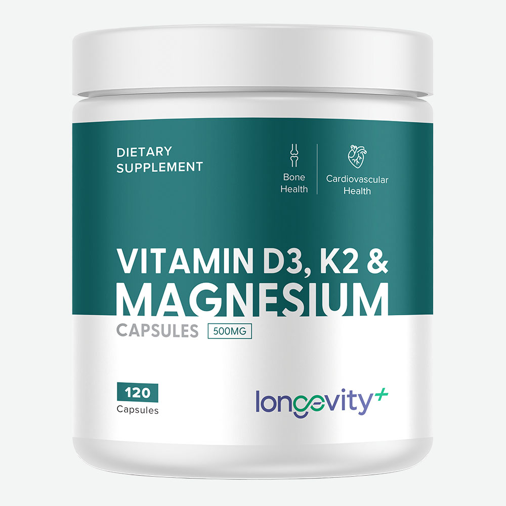 Vitamin D3, K2 & Magnesium 500mg